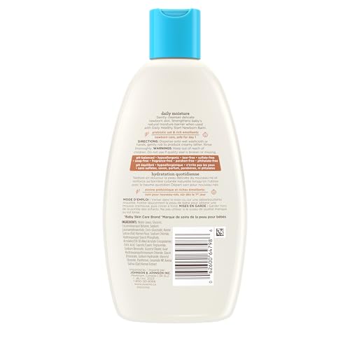 Aveeno Baby Daily Healthy Start Newborn Wash, Oat, Paraben-Free, Body Wash, Cleanser, Delicate Skin, Fragrance Free, 236-mL - Image 3