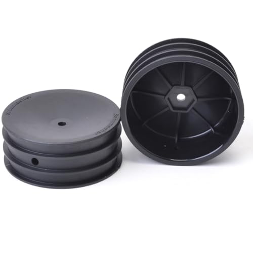 Schumacher Racing U4367 Wheel; Hex Front - Black - 2WD - pr