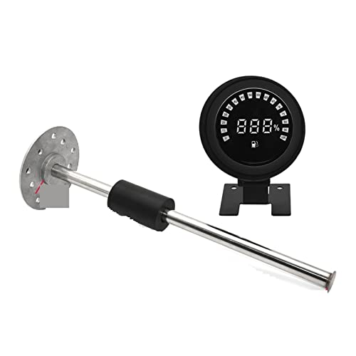 Water Level Gauge 250mm 280mm 380mm 480mm 580mm Fuel Level Float With Digital Fuel Meter 1k-10k Ohm For Universal Car Truck Fuel Oil Tank 12V/24V Precise on Gauge Reading and Firm Material ( Color : G