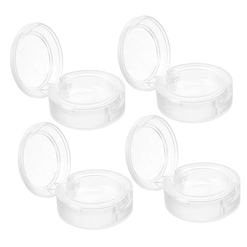 Angoily Makeup Case 4pcs Round Eyeshadow Pans Empty Pans for Eyeshadow Blusher Pans for Women