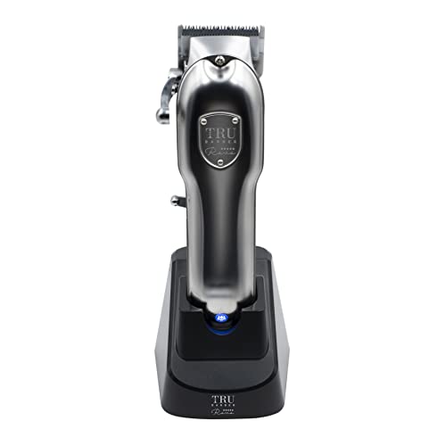 TRU BARBER - Maquina de cortar pelo profesional de peluquería + soportes alzas diferentes medidas cortapelos hombre maquina cortar pelo cortadora de pelo Cover