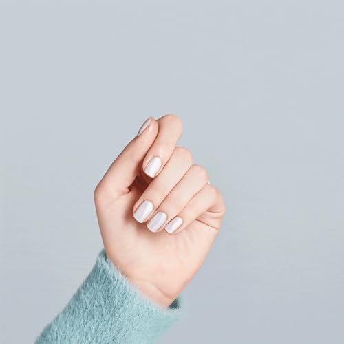 OPI Nail Lacquer Kyoto Pearl | Opaque Soft White Pearl Chip Resistant Nail Polish | Fast Drying, Streak Free