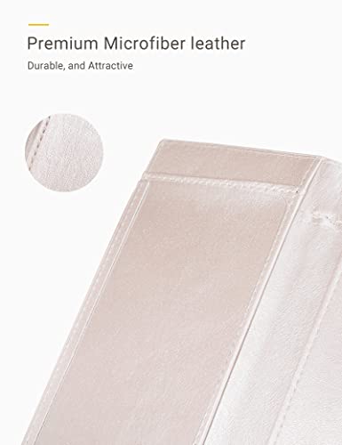 Image of Zreal Checkbook Cover for Men & Women, Premium Vegan Leather Checkbook Holder for Top & Side Tear Duplicate Checks with RFID Blocking (Champagne)