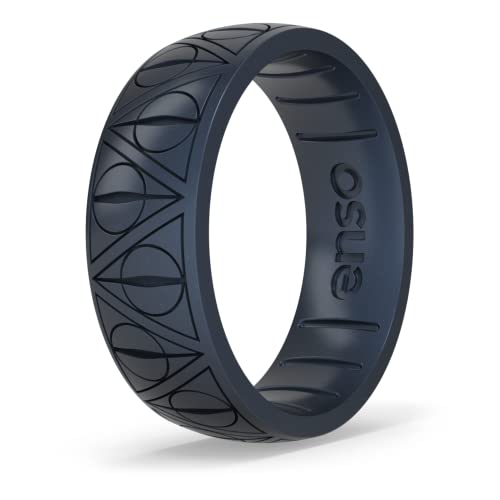 Enso Rings Wizarding World of Harry Potter Collection - Comfortable Silicone Rings - Deathly Hollows - 9