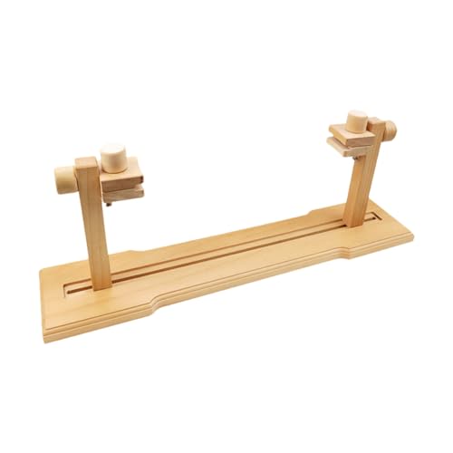 Support à Broder en Hêtre pour Broder les Mains Libres - Porte-point de Croix Stable 360°