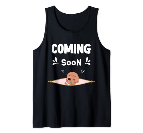 Próximamente Anuncio del bebé - Embarazo Divertido - Nueva mamá Camiseta sin Mangas