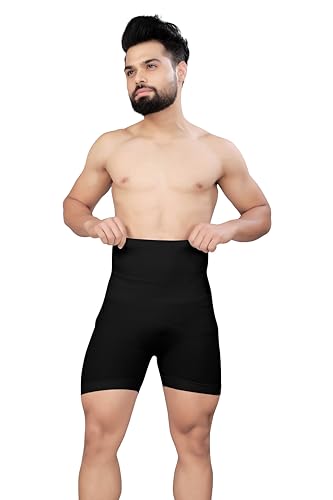 Image of Tummy Tucker Men Shapewear for Control Seamless High Waist Slimming Underwear Body Shaper Boxer Stomach Fitness for Exercise & Workout Briefs