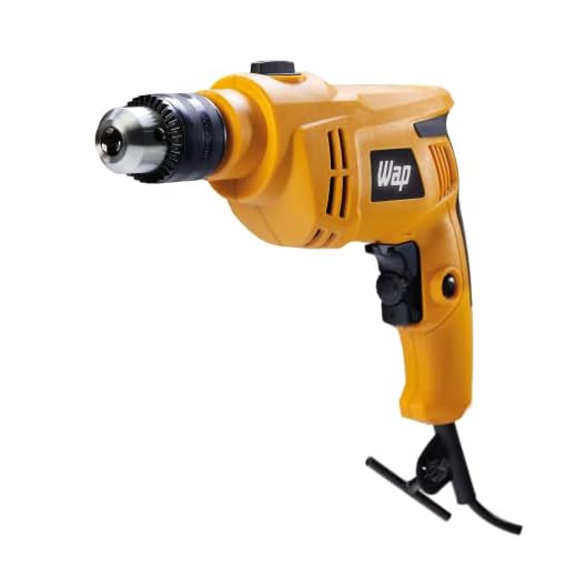WAP Furadeira De Impacto E Parafusadeira 600W Efi 600 Mandril 3/8” Torque 9 Nm Elétrica Com Controle De Velocidade Para Brocas De Até 13 Mm 127V, Amarelo e preto