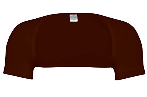 wobera ANGORA Schulterwärmer mit Arm aus Schurwolle und Seide (Gr. XL Farbe: brombeer)