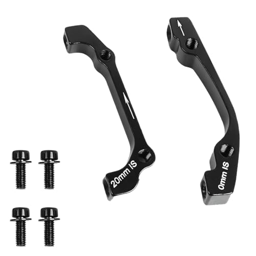 LuLiyLdJ - LuLiyLdJ 2 Pièces Adaptateur Disque de Frein avec entretoise et vis, Adaptateur de Disque Velo, Adaptateur Frein à Disque, pour Frein à Disque MTB BMX VTT, PM-IS-R160/F180 et PM-IS-F160/R140