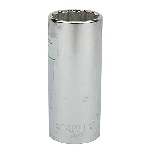 Image of STANLEY 1-86-434 Chrome Vanadium Steel 12 Point Deep Socket, 1 /2 inch, 26 mm, Silver