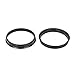 X AUTOHAUX 4pcs Plastic 72.6mm OD to 67.1mm ID Car Hub Centric Rings Wheel Bore Center Spacer Hub Rings Black
