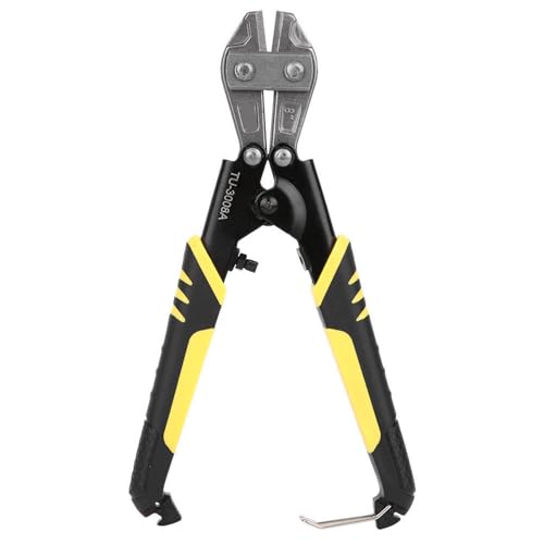 Riuulity Cortador de Pernos Ergonómico, Herramienta Manual Resistente para Cortar Pernos, Tornillos, Cadenas, Acero Al Cromo Vanadio de 8 Pulgadas