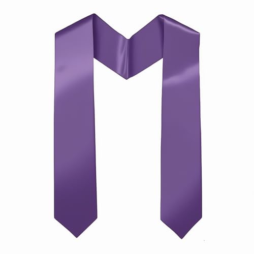 Image of Graduation Stole Honor Stole Plain Sash 60 inch Long for Graduation Ceremony and Graduation Photos