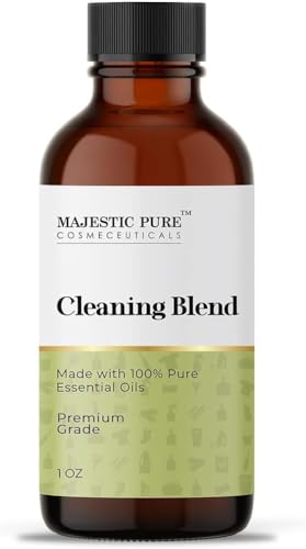 Image of Majestic Pure Cleaning Essential Oil for Diffuser - 1 Fl Oz | Use in diffusers, oil burners and DIY candles to enjoy a pleasant aromatic experience.