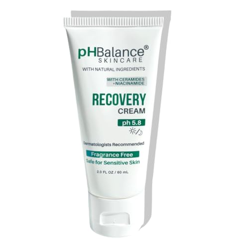 Recovery Cream - PH BALANCE SKINCARE Eczema Cream - Itchy Skin Relief Lotion Treatment For Burns Dermatitis Psoriasis - All Natural No Fragrance Cruelty Oil & Paraben Free 2oz