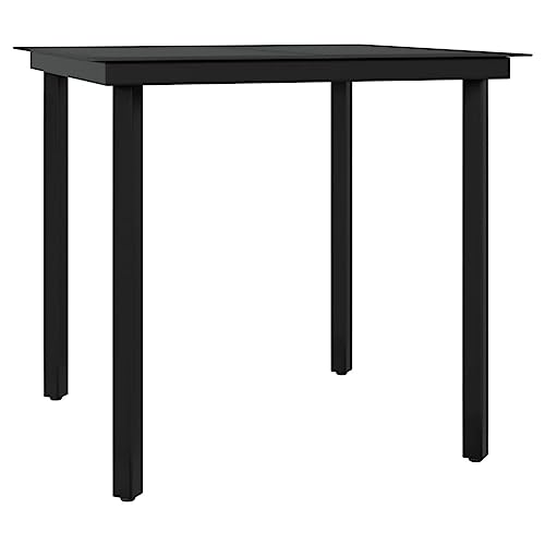 Ensemble à dîner d'extérieur 5 pcs de qualité supérieure vidaXL avec chaises noires - 6