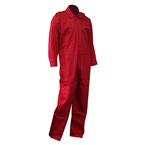 Exclusive Discount 🔥 Chicago Protective Apparel 605-FRC-R-XL FR Cotton Coverall, X-Large, Red