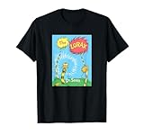 Dr. Seuss The Lorax Book Cover T-Shirt - Unisex-Adults, Black, Small