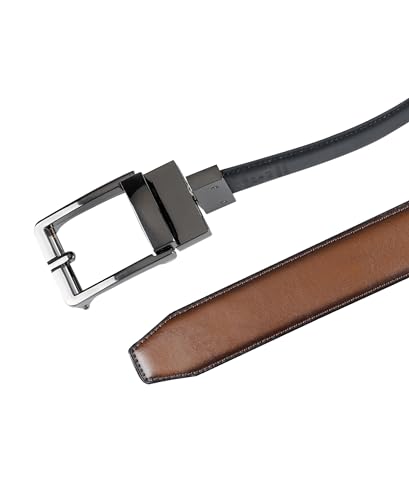 Men's Two-in-one Reversible Custom Fit Easy Adjust Compression Buckle Belt4