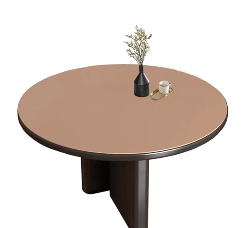Nappe ronde PU imperméable contre rayures et taches de table 100cm