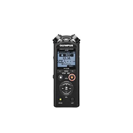 Olympus LS-P4 Grabadora de audio de alta resolución con sistema de micrófono TRESMIC 3, Bluetooth integrado, USB directo, Cancelación de Ruido de 2 micrófonos, funcionalidad de fade-in/fade-out y 8 GB