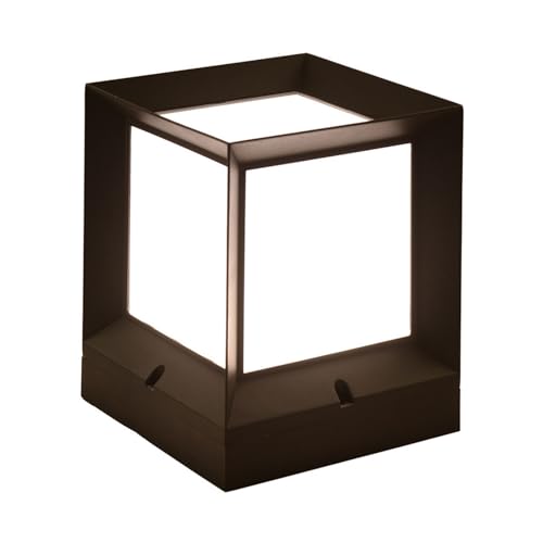 Farol Pie Sobremuro Exterior Luz de pilar de puerta exterior impermeable Luz Moderna de Aluminio for Postes Valla Cubierta Paisaje Exterior Columna Lámpara for Superficie Plana Patio Jardín(Size:15*19