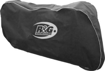 R&G RACING MOTORCYCLE INDOOR BIKE COVER PROTECTOR ONE SIZE ELASTICATED SOFT BLACK