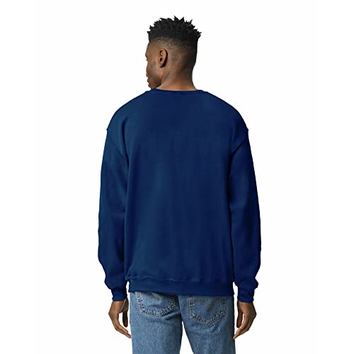 Image of Gildan Adult Fleece Crewneck Sweatshirt, Style G18000, Multipack, Navy (36-pack), Small