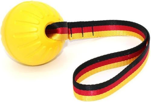 Image of Petarchi RuffFoam Rope Ball Dog Toy | Interactive Pet Toy for Training Tug Chew & Fetch | Improves Dental Health | Non-Toxic & Floatable | Indoor & Outdoor Play (Large - 9cm Diameter)