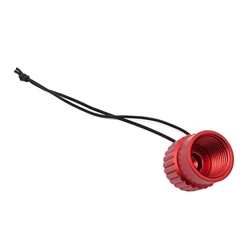 Histeaa Tapón antipolvo roscado de aluminio para buceo, tapa antipolvo para válvula de tanque, pieza accesoria, color rojo