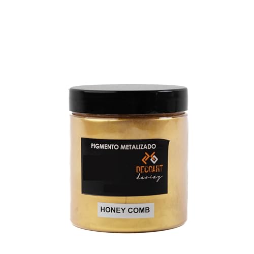 Pigmento Metalizado Decoart para Resina Epoxica 1 color de 50g (Honey Comb) - color Miel Arte, Manualidades, Bricolaje, Cubiertas de Cocina, Mesas, Pisos