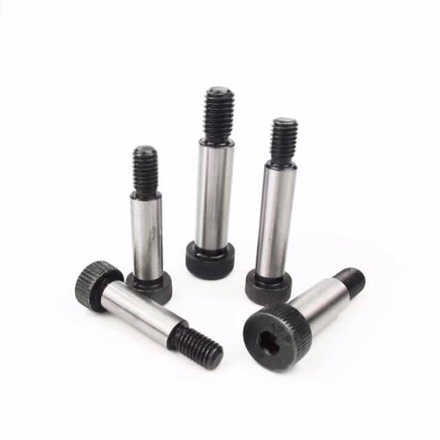 6pcs 12mm Shoulder 35mm Length (M10 Thread) Allen Hex Socket Head Shoulder Screw Bolt 12.9 Grade Abbott