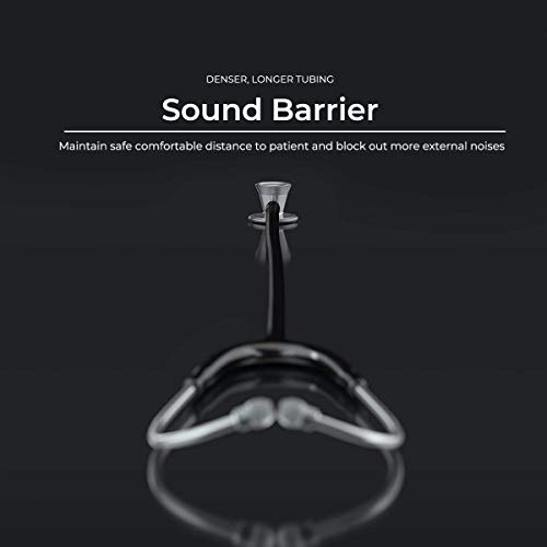 Image of MDF Instruments, ProCardial Cardiology Stethoscope, Lightweight Titanium, Adult, Dual Head, Black Tube, Black Chestpiece-Headset, MDF797TBO11