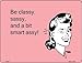 Classy Sassy Smart Assy Novelty Mini Metal Parking Sign PM-957