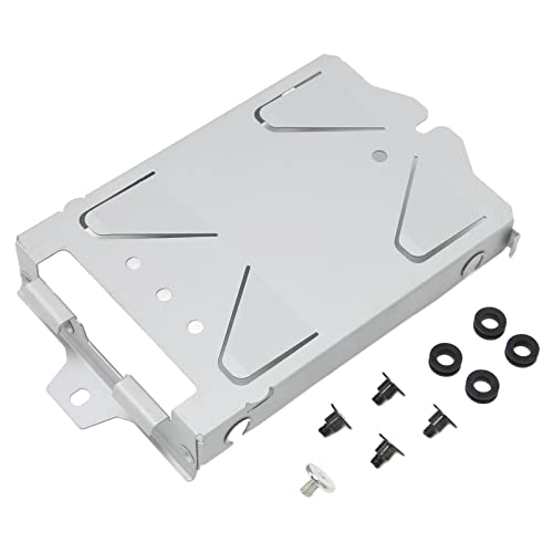 Cuifati Replacement Hard Disk Drive Mounting Bracket,Game HDD Mounting Bracket Metal Ultra Thin Protective Console Hard Disk Drive Tray for PS4 Pro