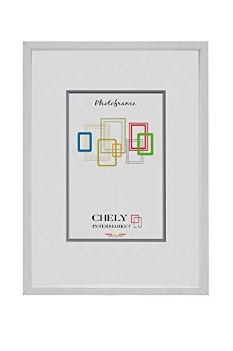 CHELY INTERMARKET | 5A3E | Marco de Fotos 13x18cm MOD-3507 (Blanco) | Estilo galería | Marco de Madera para decoración de casa | Fotografías de Boda | Listado de Precios.(3507-13x18-0,20)