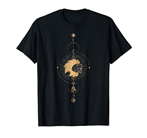 Leo Zodiac Sign Symbol Cosmic Cool Astrology Lover Gifts Camiseta