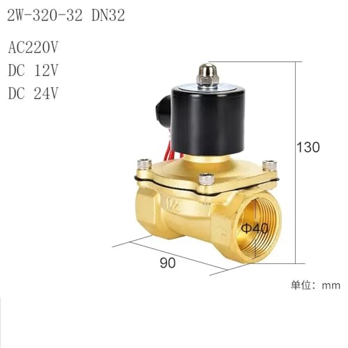 Électrovanne pneumatique 2W-320-32 DN32 AC220V normalement fermée - 3