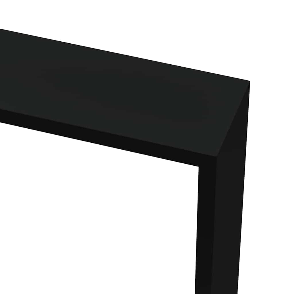 Würfelregale 3 Stk. Schwarz MDF | Schwebend Montierbar, Stabil, Vielseitig für Bücher, Deko