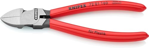 Alicates para plasticos KNIPEX evitan rebabas con su corte diagonal a ras de 160 mm 72 01 160 SB 2