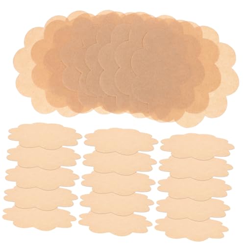 PHENOFICE Flower Shape Greaseproof Baking Paper 500pcs Food Wrapping Paper Sheets Sandwich Wrapping