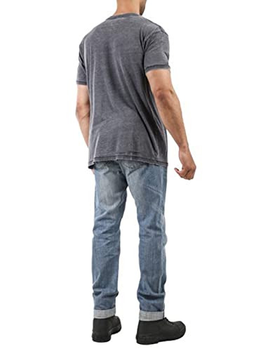 Men's Short Sleeve Soft T-Shirt Casual Solid Color Crew Neck Tee Tops Pocket Shirt2