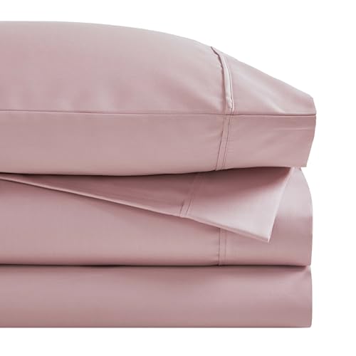 SUPERIOR 1400-1500 Thread Count Cotton Rich Sheet Set, Heavy Daily Bedding, Modern Decor, Includes 1 Elastic Deep Pocket Fitted Bedsheet, 1 Flat Sheet, 2 Pillowcases, Full Size, Lavender