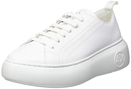 Armani Exchange The Super Sneaker, Zapatillas para Mujer, Optic White, 38 EU