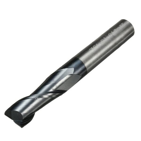 VIDOO Set Frese in Carburo 2 5 6 8 10 12mm 4 Taglienti Acciaio al Tungsteno Lavorazione CNC-12mm