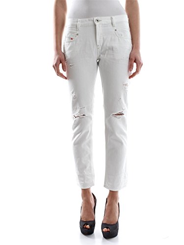 Jean Droit Diesel Belthy-Ankle pour Femme en Denim Premium