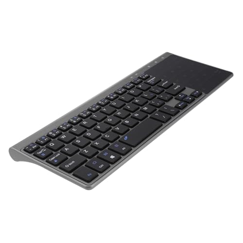 Clavier sans fil pour voyage et usage bureau compact avec pavé tactile noir