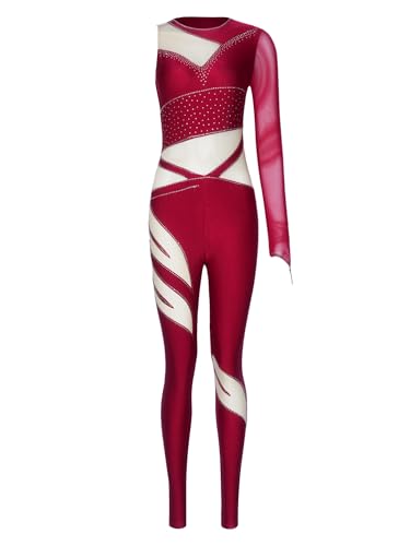 Unitard de gymnastique rythmique CHICTRY avec strass pour compétition de ballet