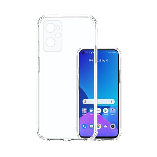 Image of Soft Rubber Back Cover Compatible Model for Realme RMX3491 / Realme 9i 4G - Transparent